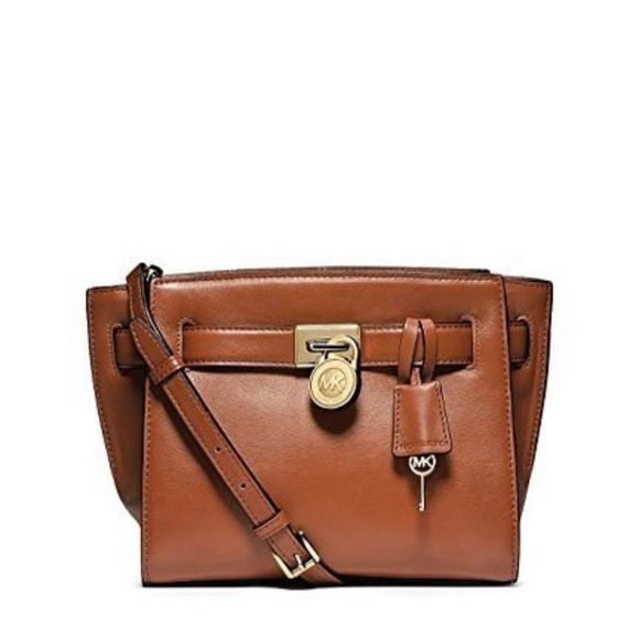 MICHAEL KORS Women's HAMILTON Small Travel Messenger, Crossbody BAG Suntan - Picture 2 of 13